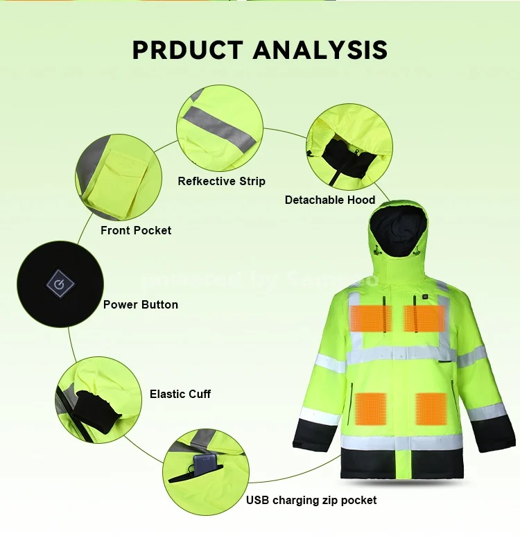 Workwear Heated Bomber Jacket manufacturer  4 