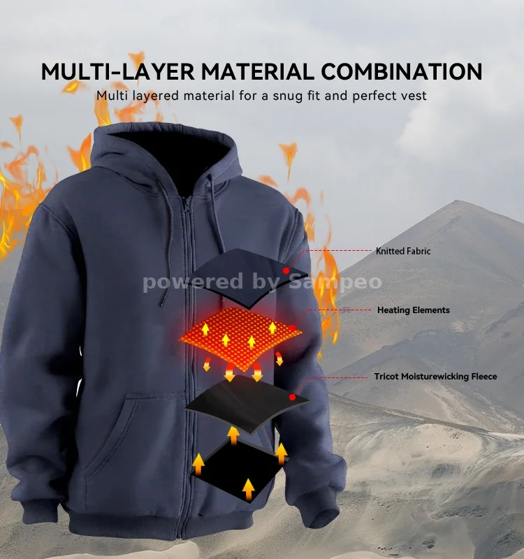 battery heated hoodie manufacturer  2 