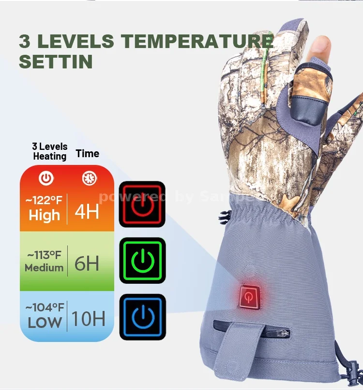 Rechargeable Battery Heated Gloves For Hunting Factory  6 