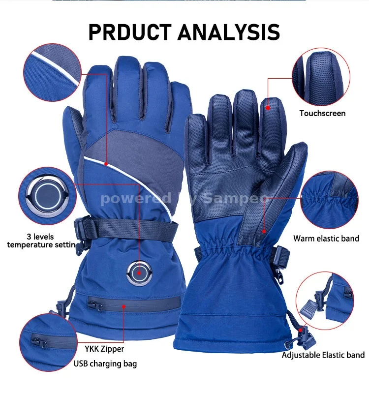 Best battery heated gloves for motorcycle private label OEM manufacturing