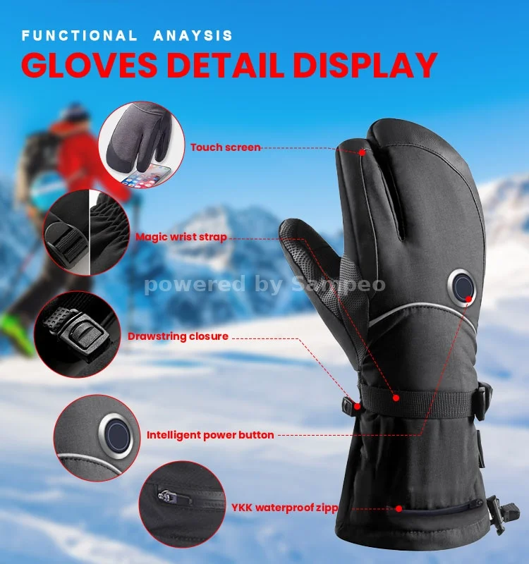 Winter Warm Heated Gloves Insulated Gloves  5 